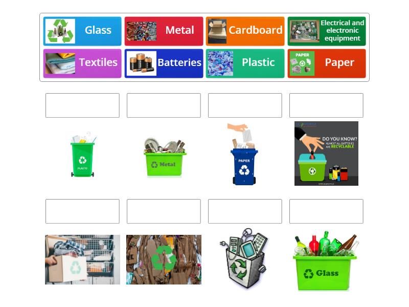 What can we recycle? - Match up