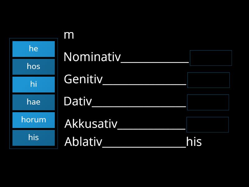 Lektion 040 Demonstrativpronomen hic haec hoc Plural Missing word