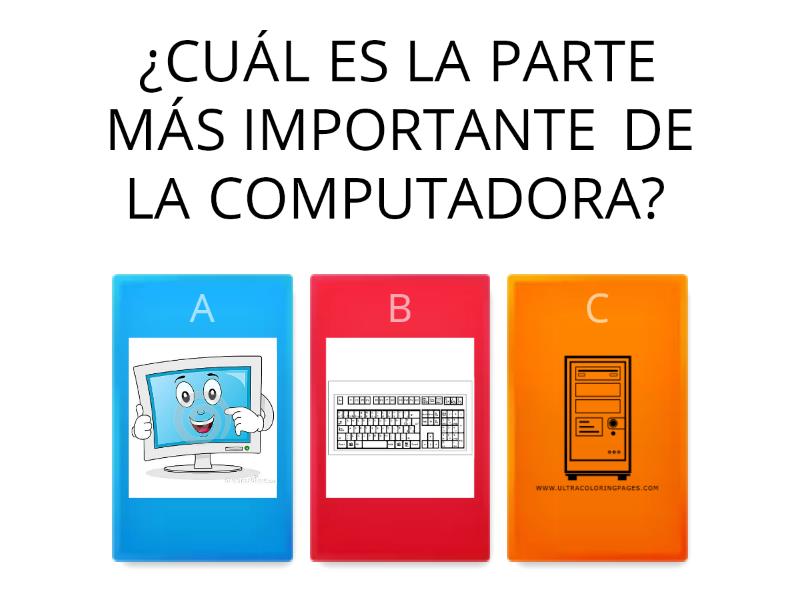 PARTES DE LA COMPUTADORA: - Cuestionario