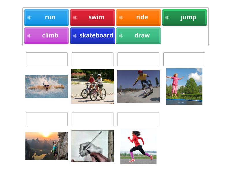Go Getter (1) 5.1 Action verbs - Une las parejas