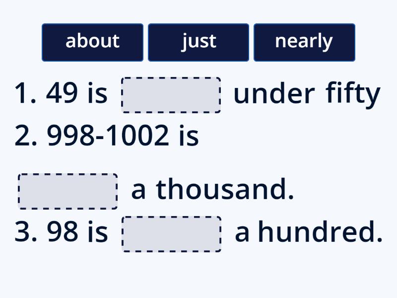 Speakout A2 4B numbers - Complete the sentence