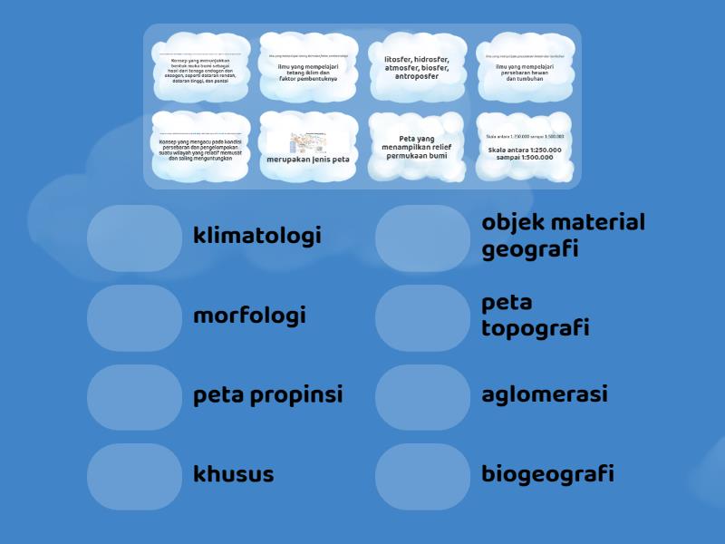 Pengetahuan Dasar Geografi Match Up
