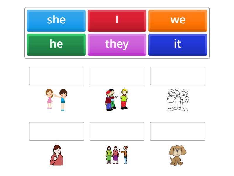 Personal Pronouns - Match up