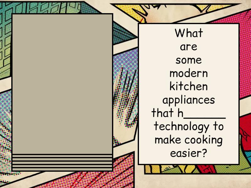 cooking questions - Speaking cards