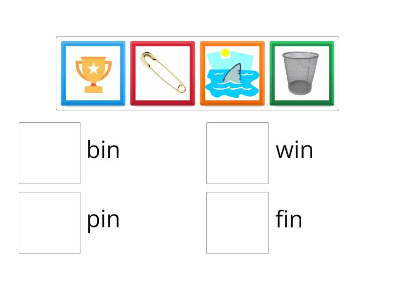 Oxford phonics 2 Unit 5 -in - Match up