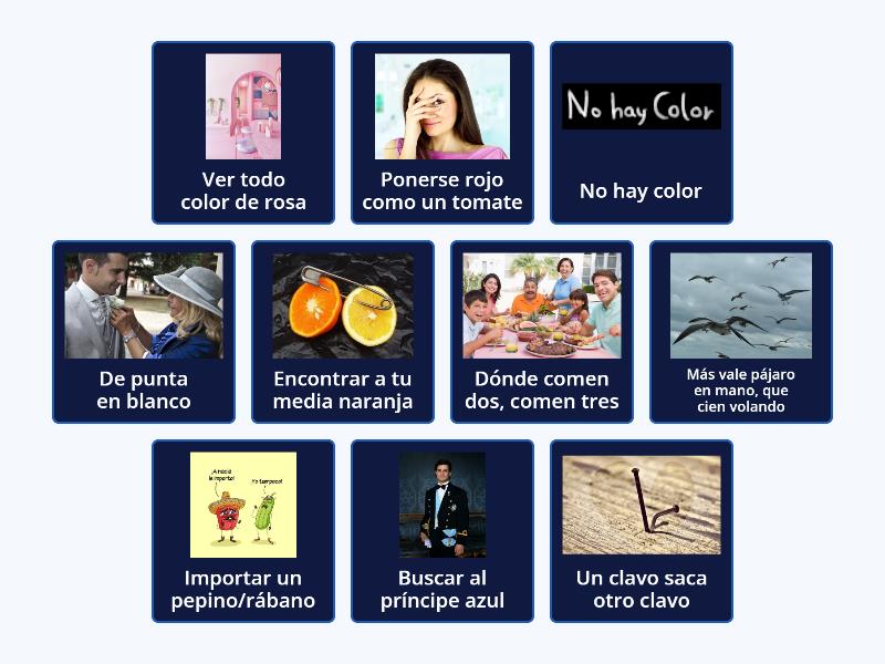 modismos más populares en español - Flip tiles
