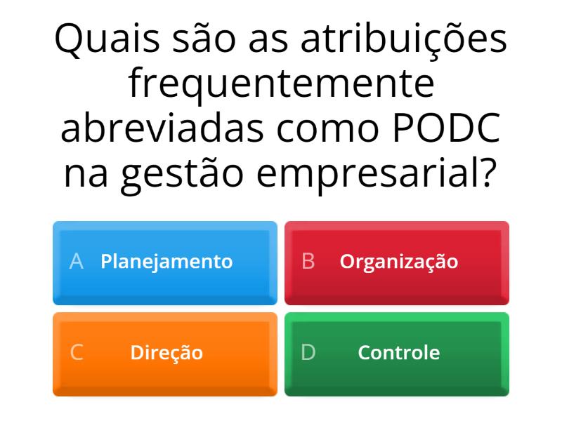Atividades PODC - Quiz