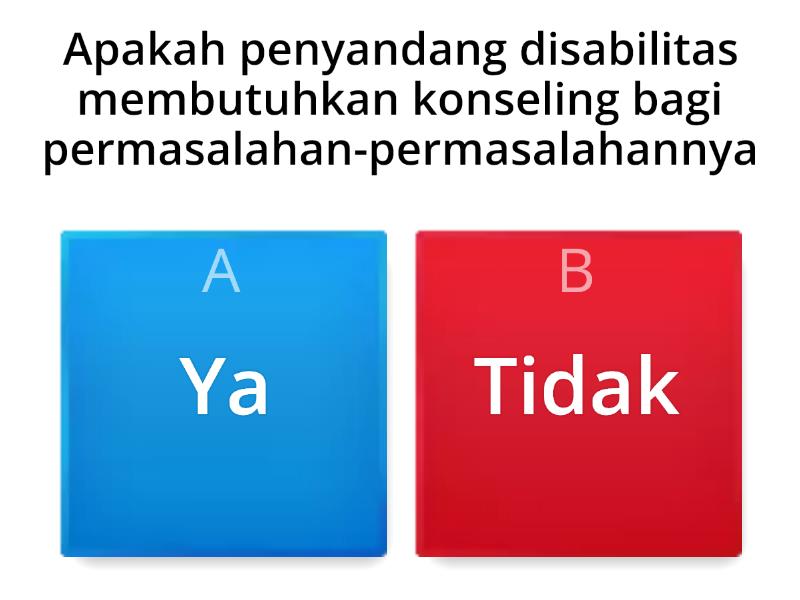 Konseling Bagi Penyandang Disabilitas - Quiz