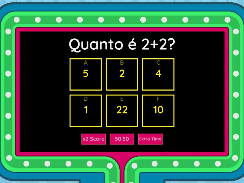 Jogo da matemática - Game show de TV
