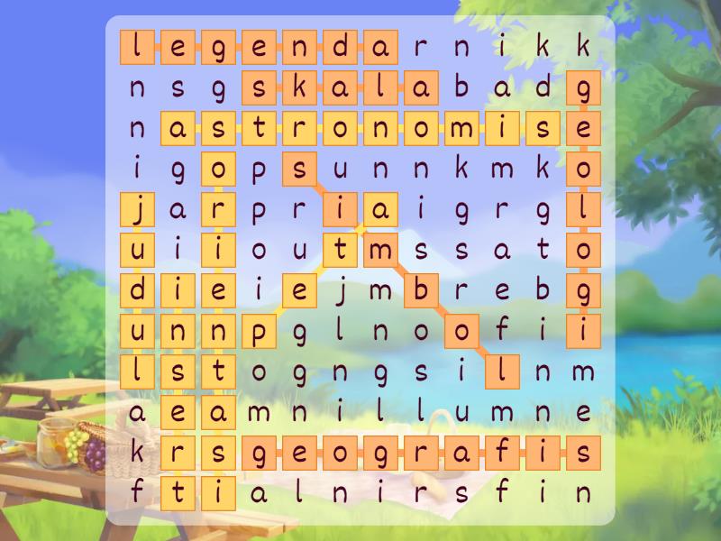 KUIS PETA 2 - Wordsearch