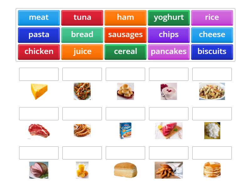 Go getter 2 Unit 2.1 Food - Match up