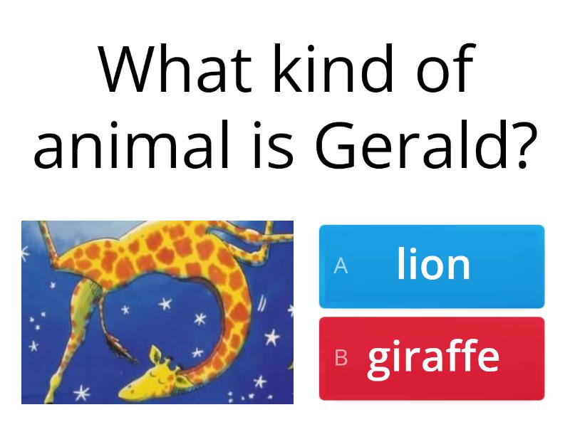 Giraffes Can't Dance Comprehension Questions - Quiz