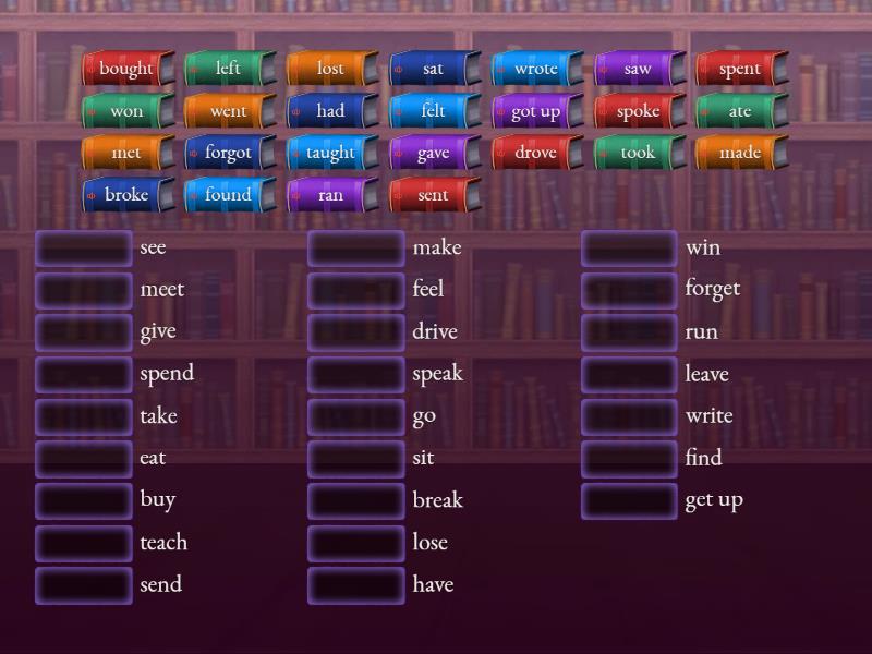 Roadmap A1 Unit 8b Unit 8b Irregular Verbs Match Up