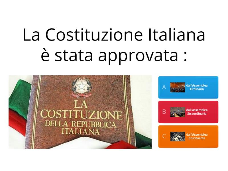 La Costituzione Italiana - Quiz