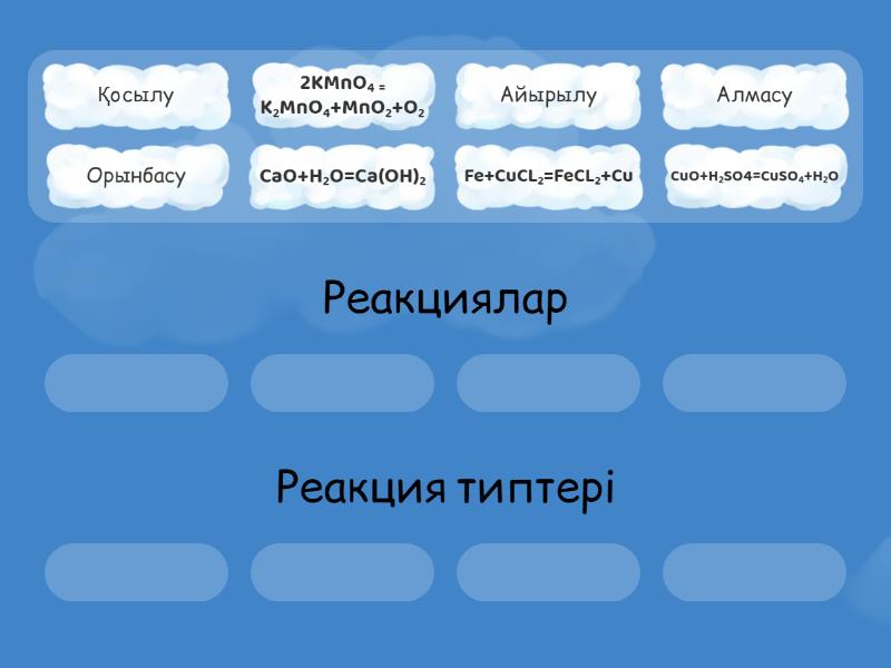 Химиялық реакция типтері - Group sort
