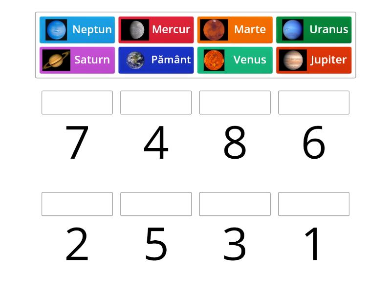 Planetele Sistemului Solar Match Up