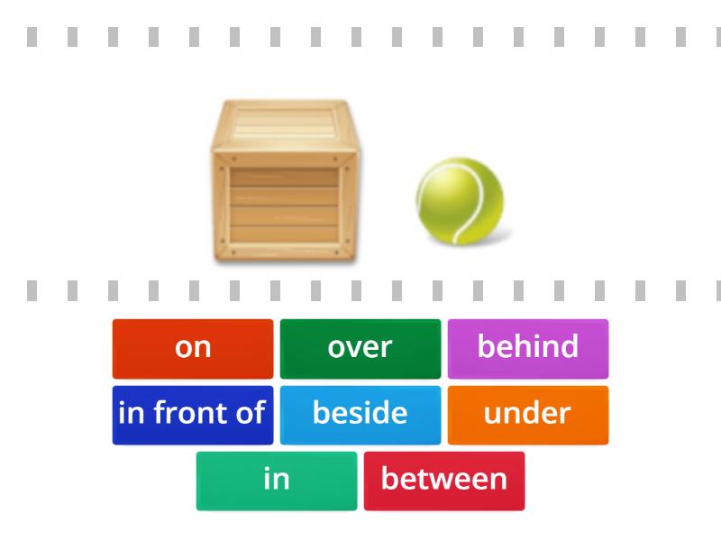 wordwall preposition of place games