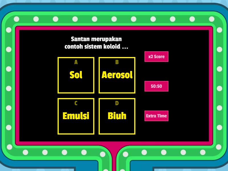 Mengenal Sistem Koloid - Gameshow Quiz