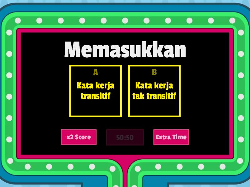 Memilih Jenis Kata Kerja Yang Betul - Gameshow Quiz