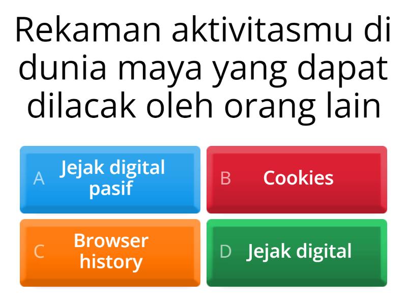 Latihan Materi Jejak Digital - Quiz