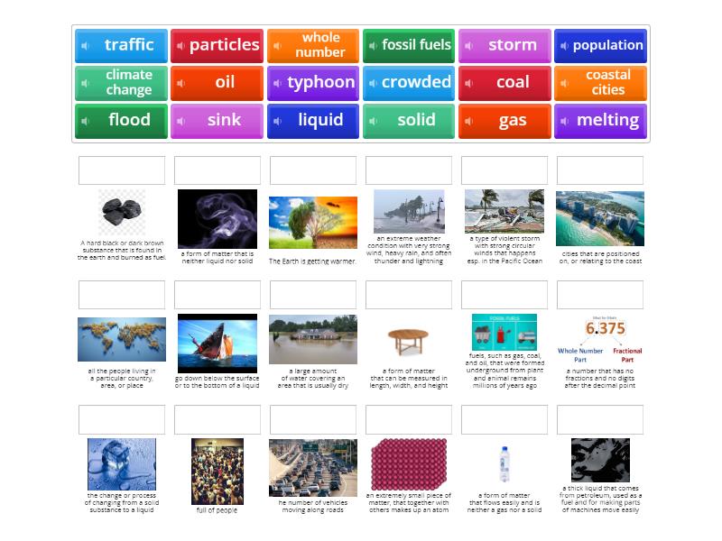 VOCABULARY TEST 1620 SEP. Match up