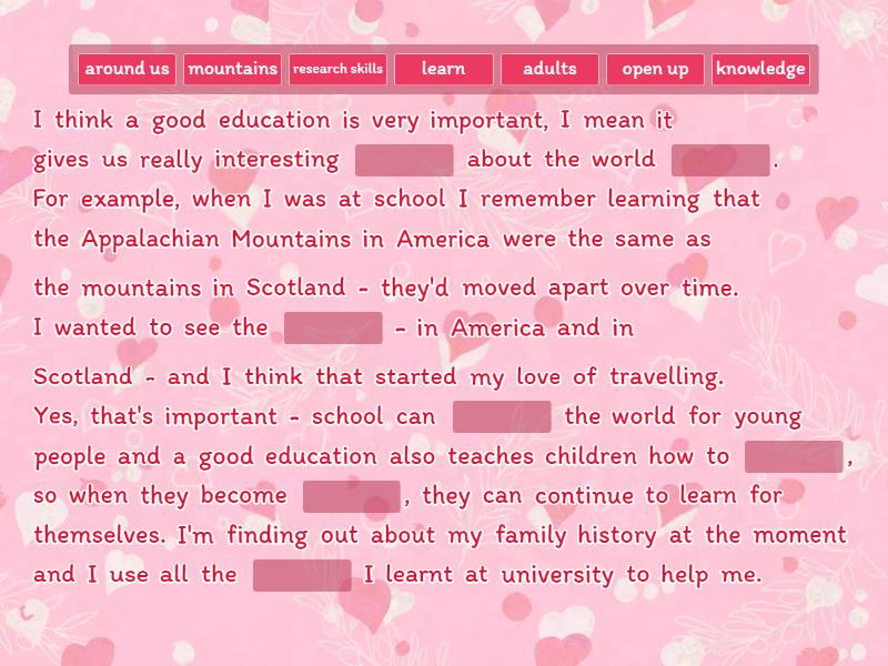 is-good-education-important-missing-word