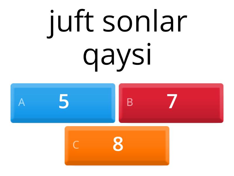 Sonlar haqida - Quiz