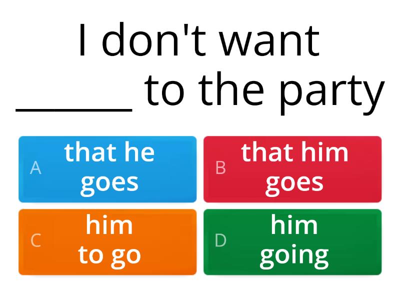 Verb patterns B2.5 - Quiz