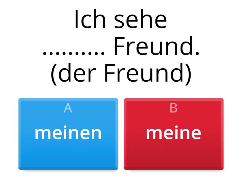 akkusativ Quiz