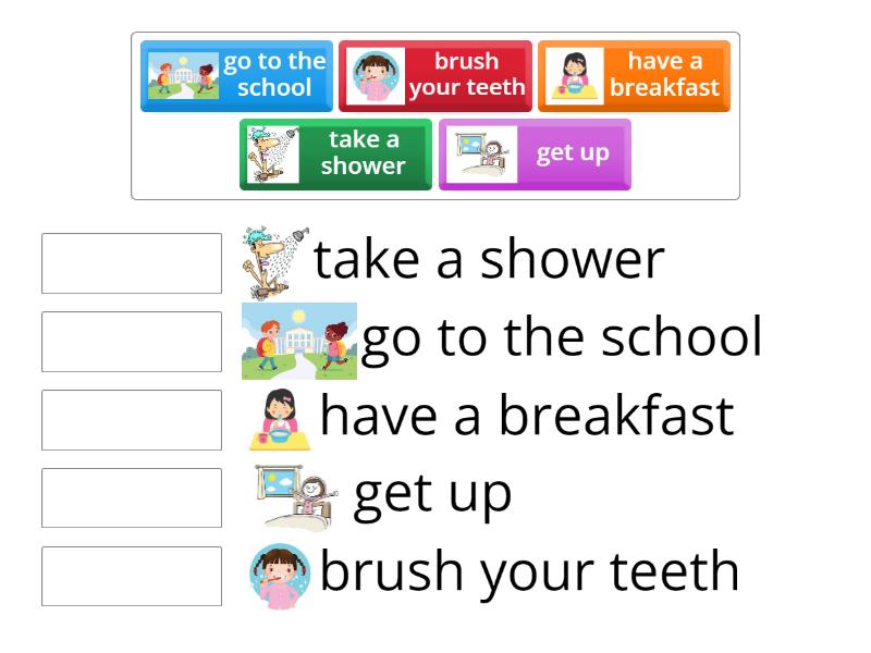 Daily Routine - Match up