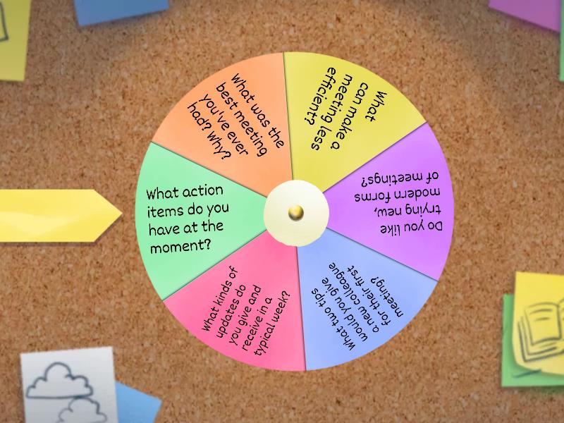 Meetings - warmer - Spin the wheel