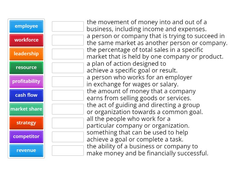 Strategic management - Match up