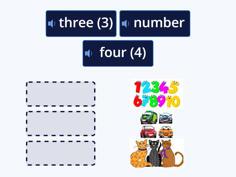 Numbers (3-4) - Match up