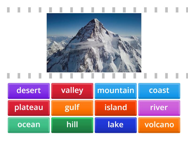 Landforms - Find the match