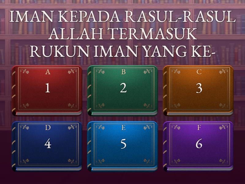kuis beriman kepada Rasul-rasul Allah - Quiz