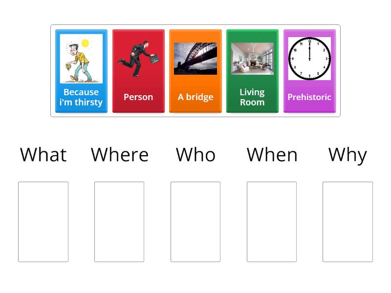 Who What When Where Why - Group sort