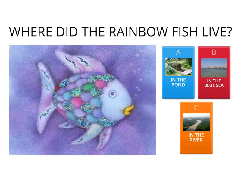 " THE RAINBOW FISH " COMPREHENSION QUESTIONS WITH PICTURES - Cuestionario