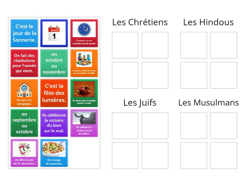 Le nouvel an - Group sort