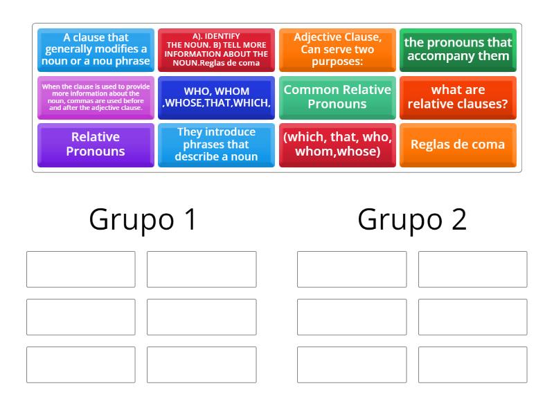 game - Group sort