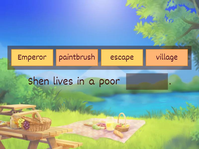 The magic paintbrush Complete the sentence