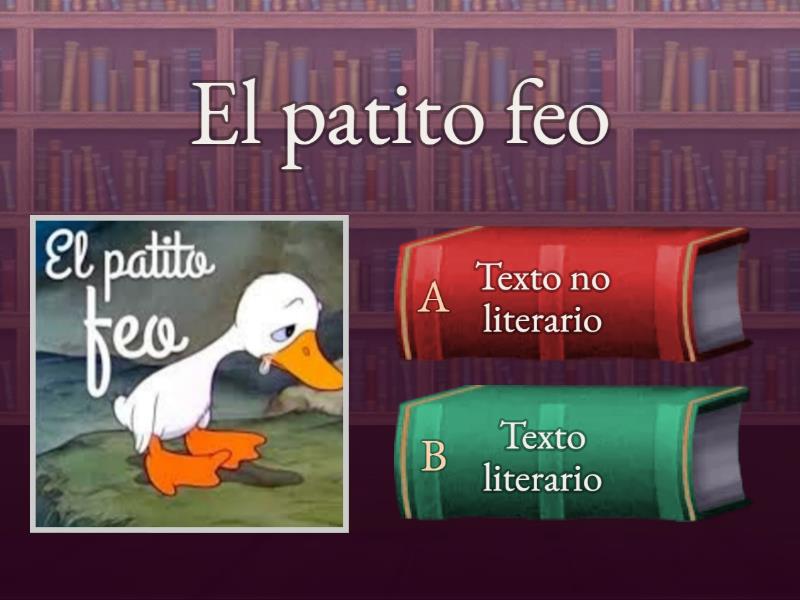 TEXTOS LITERARIOS Y NO LITERARIOS 2-5 - Cuestionario