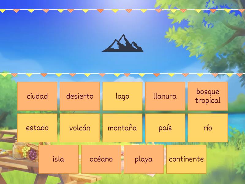 4.U2 Landforms (in Spanish) identification - Cada oveja con su pareja