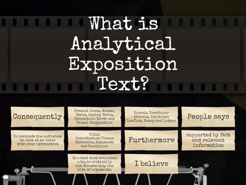 Analytical Exposition Text - Find the match