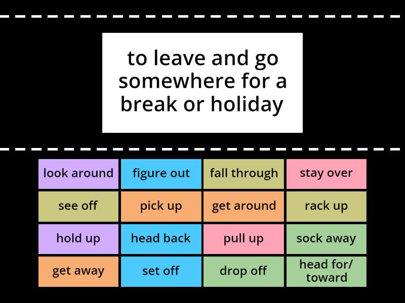 HSE phrasal verbs - Find the match