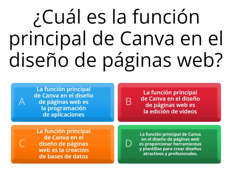 CANVA - CREACION DE PAGINA WEB - Quiz