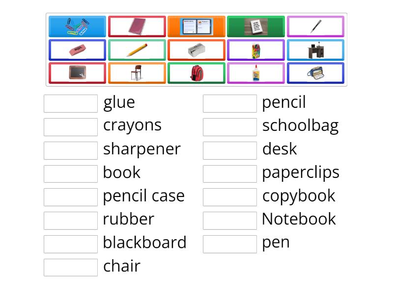 Spotlight 5. Classroom Objects 1 - Match up