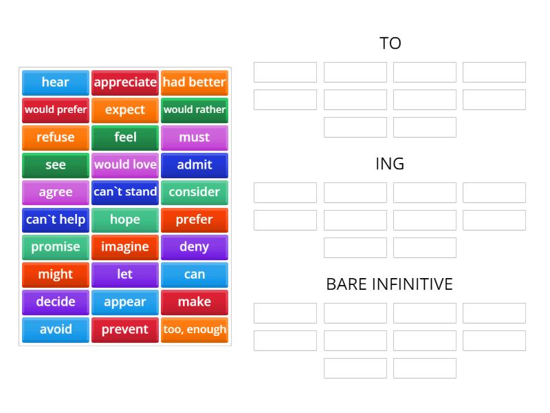ing to - Group sort