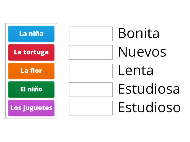 Elije El Adjetivo Correcto Para Cada Sustantivo Po Cz W Pary