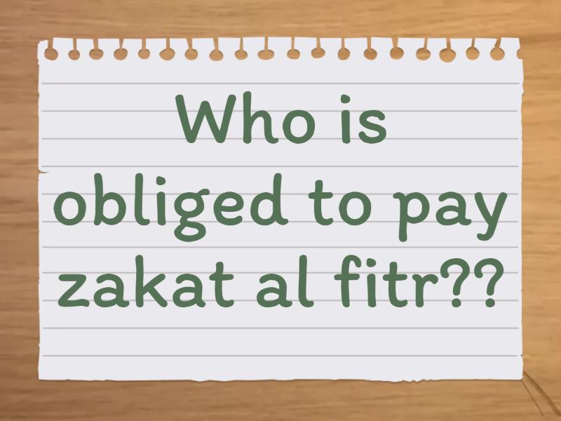 Zakat:Origin,Benefits And Types. - Flash Cards