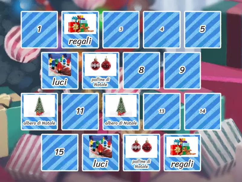 Natale (memory basic) - Matching pairs